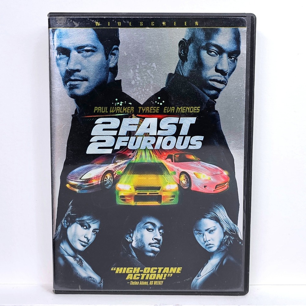 2 Fast 2 Furious DVD Widescreen Edition Paul‎ Walker Tyrese Gibson Action Movie